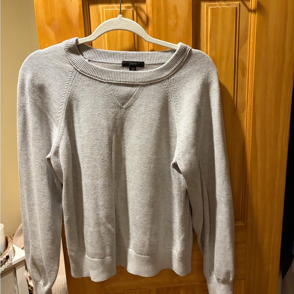 J. Crew Light Gray Women's Crew Neck Sweater